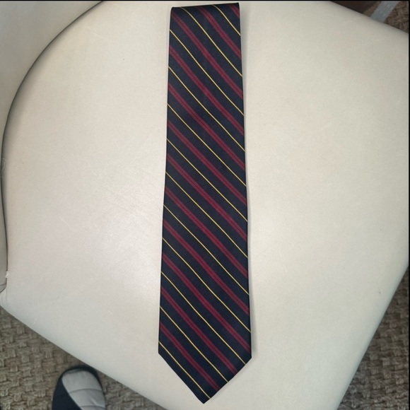 BROOKS BROTHERS Set of 2 Ties 100% Silk Patterned Striped - Picture 10 of 15